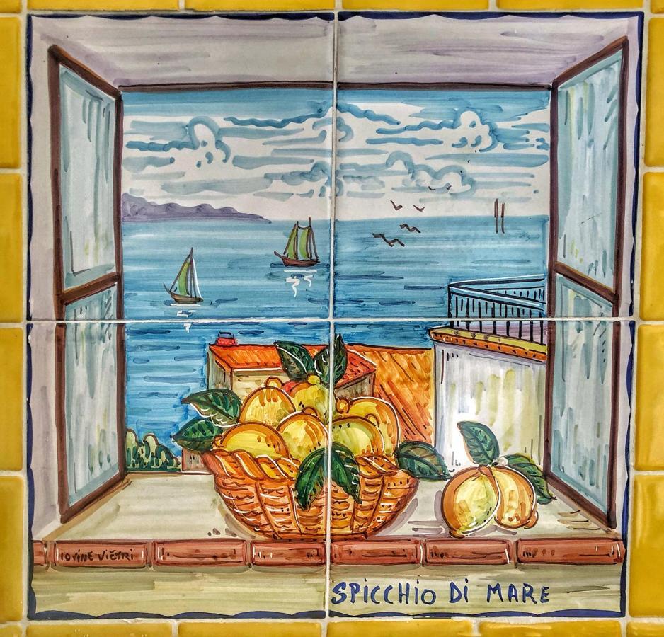 הוילה Vietri Spicchio Di Mare -Vista Mare- מראה חיצוני תמונה